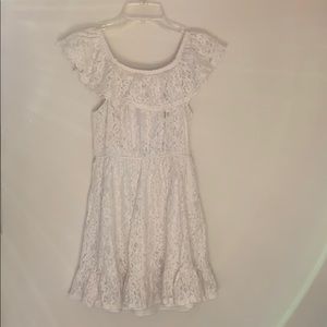 BNWOT White lace off the shoulder dress